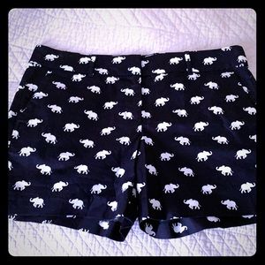 Navy/White Elephant Shorts